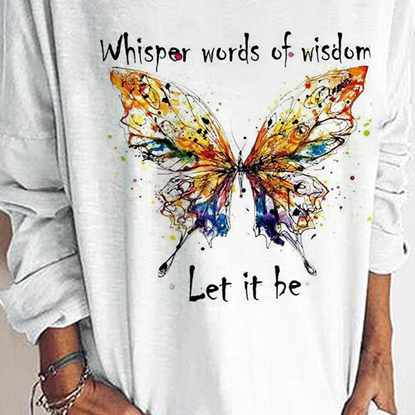Fashion Casual Simple Printed Women's T-Shirt
