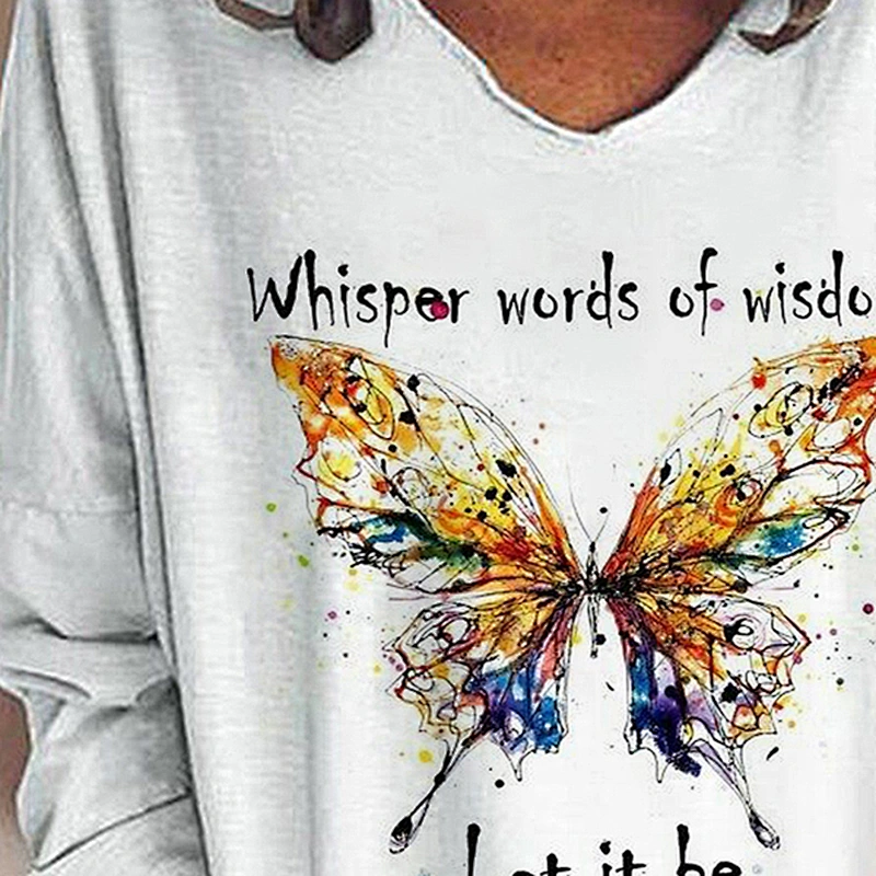 Fashion Casual Simple Printed Women's T-Shirt