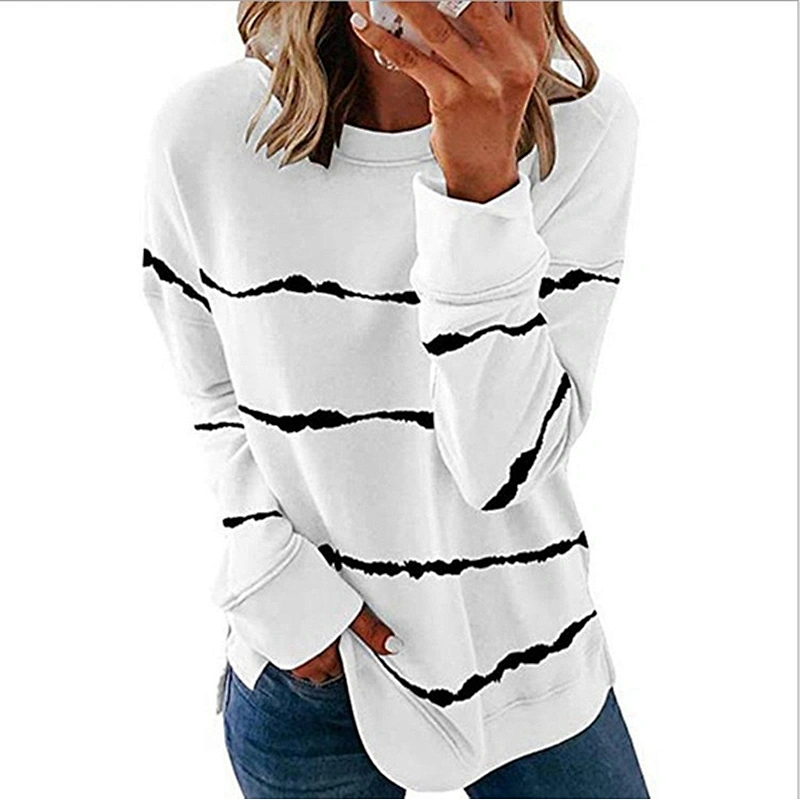women's casual pullover printed pattern sweatshirt