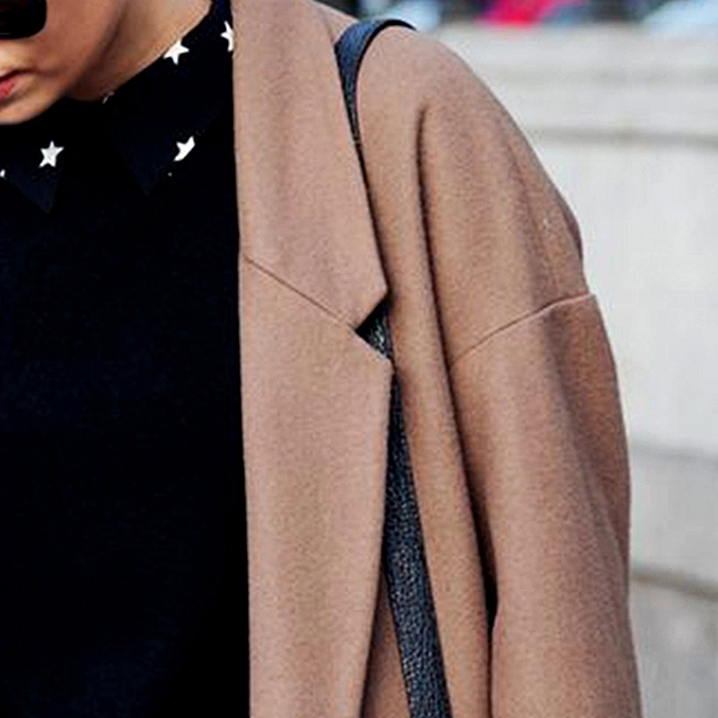 women's fashion casual long cape coat