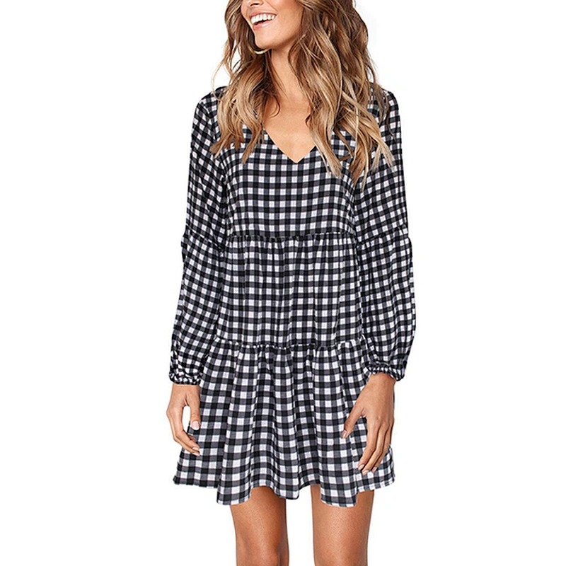 women's fashion casual printed dress