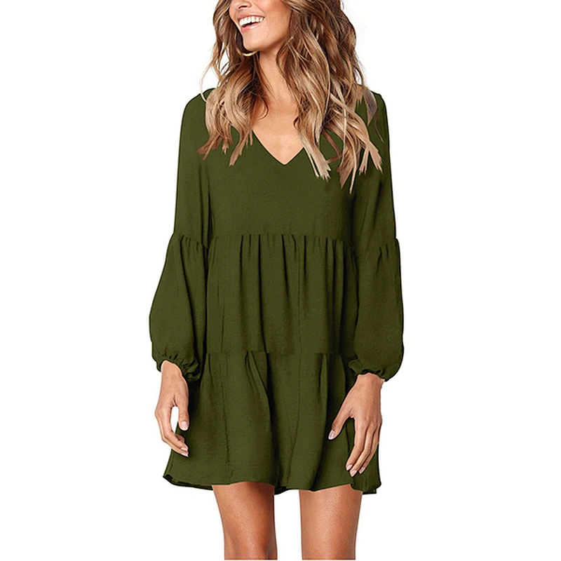 women's fashion casual printed dress