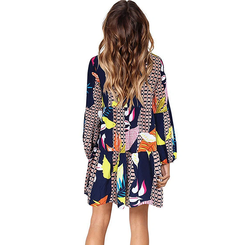 women's fashion casual printed dress