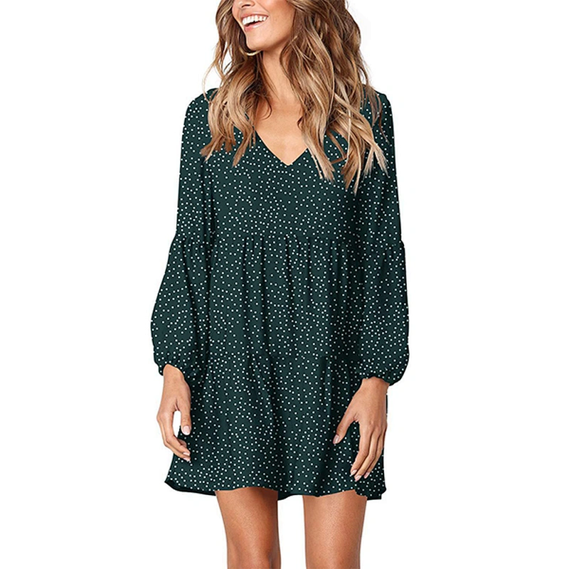 women's fashion casual printed dress