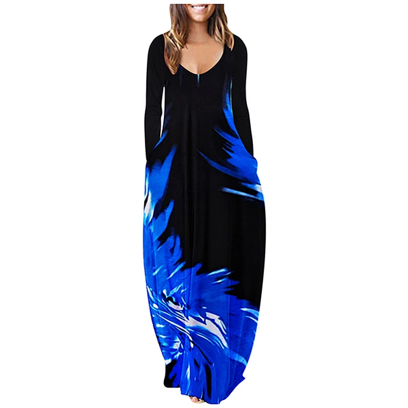 women's fashion casual printed dress