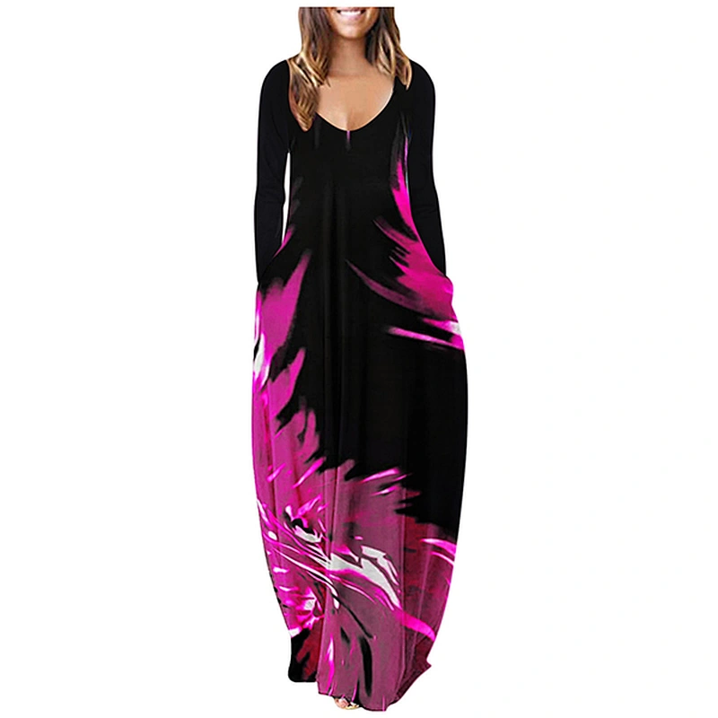 women's fashion casual printed dress