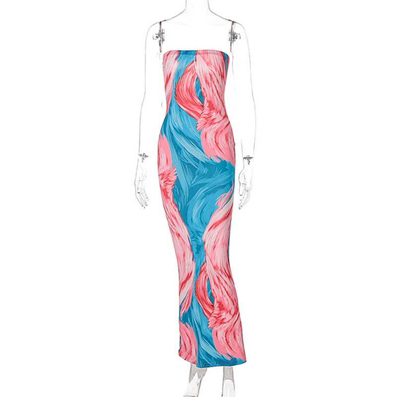 women's fashion casual printed dress
