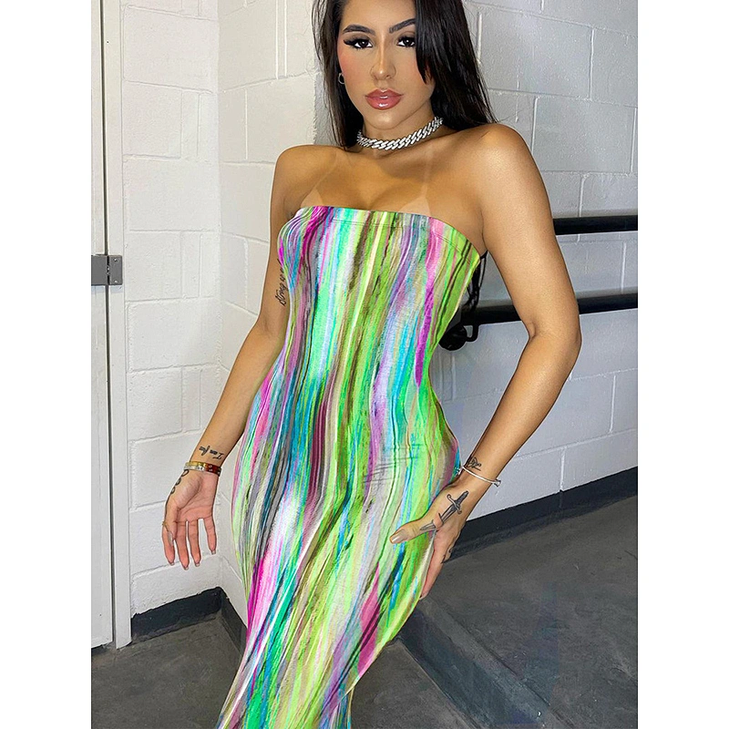 women's fashion casual printed dress