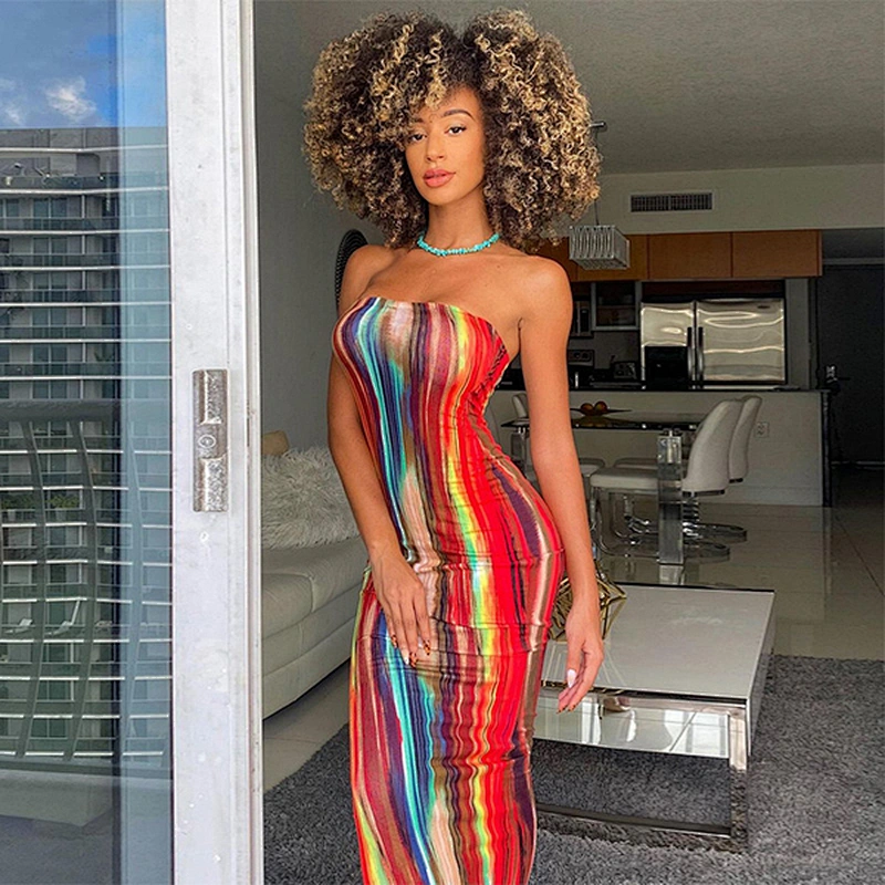 women's fashion casual printed dress