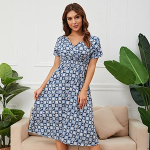 women's fashion casual printed dress