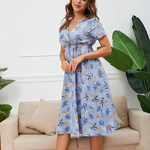 women's fashion casual printed dress