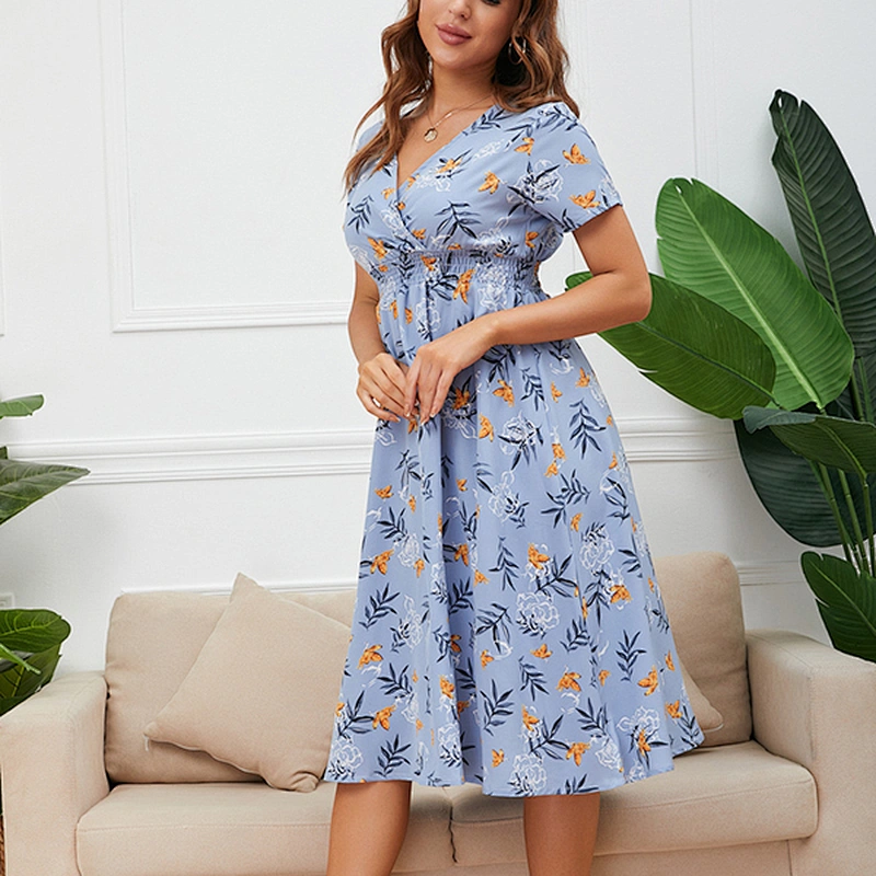 women's fashion casual printed dress