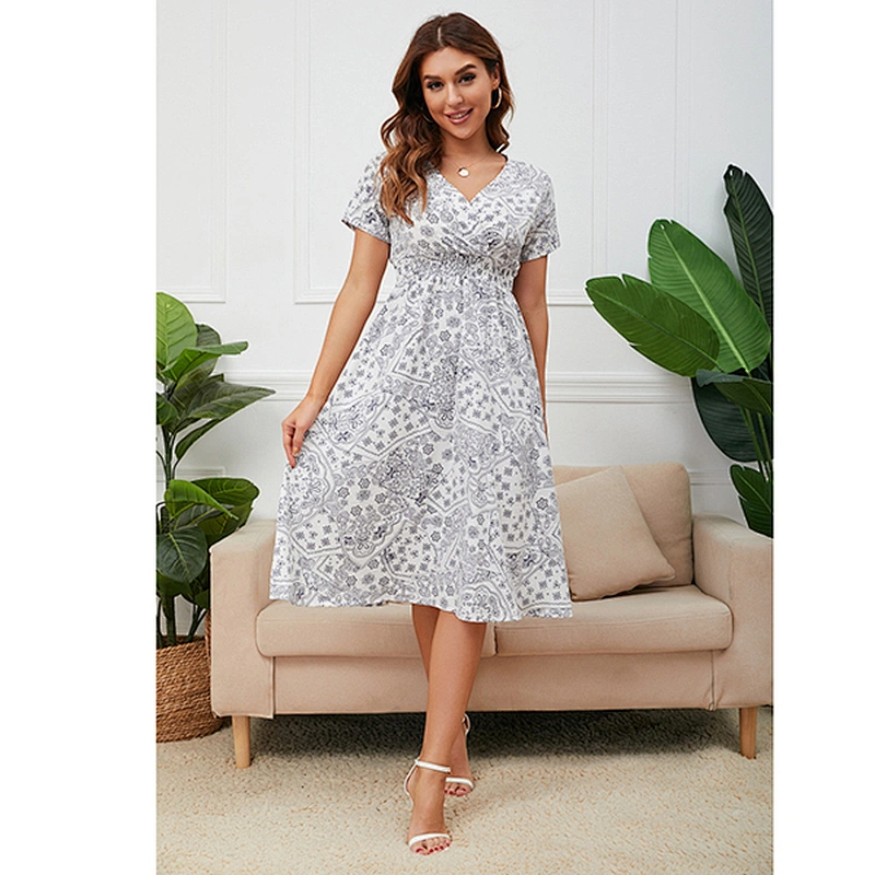 women's fashion casual printed dress