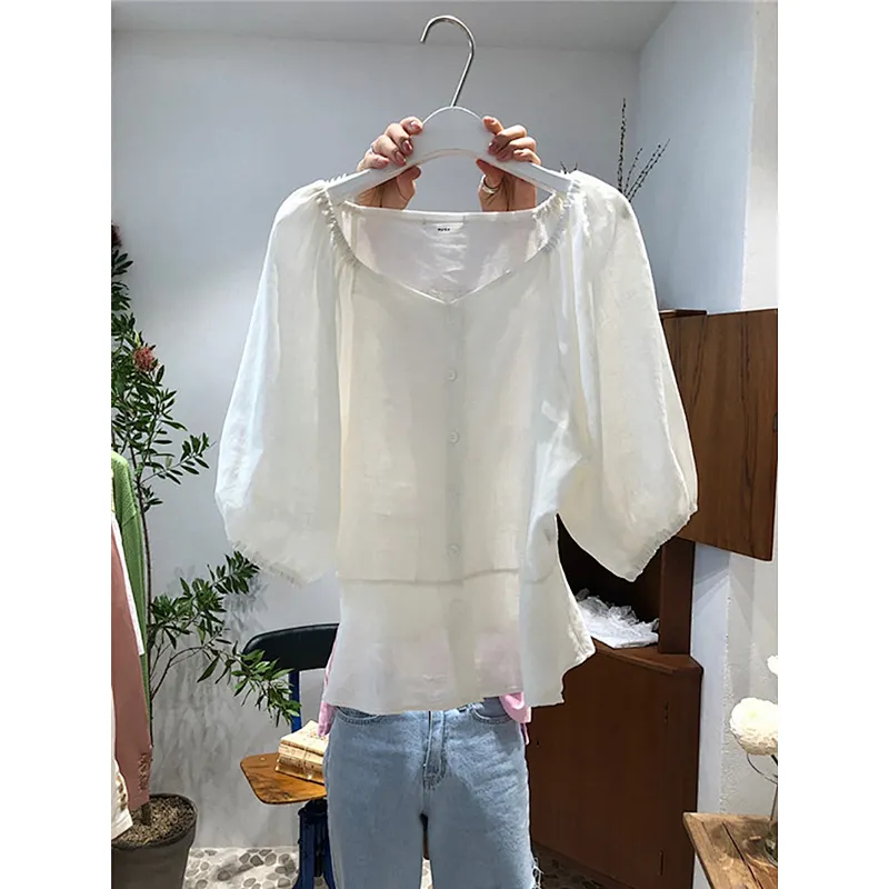 women's fashion loose casual top Blouses