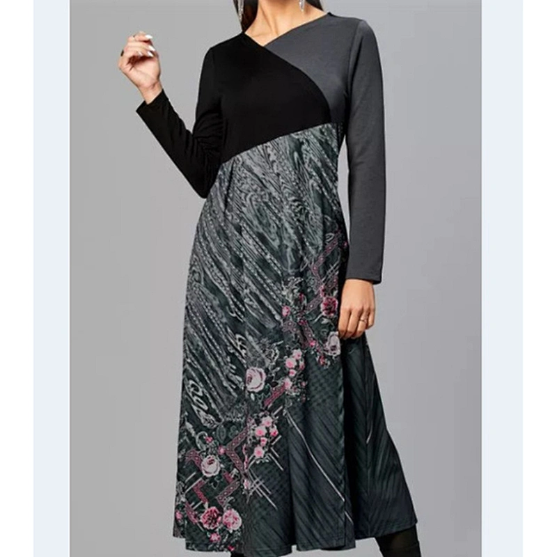 women's fashion casual printed dress