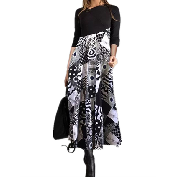 women's fashion casual printed dress