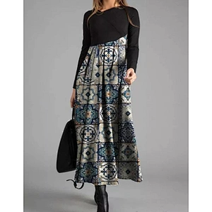women's fashion casual printed dress