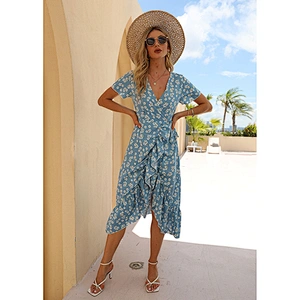women's fashion casual printed dress