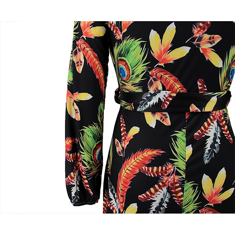 women's fashion casual printed dress