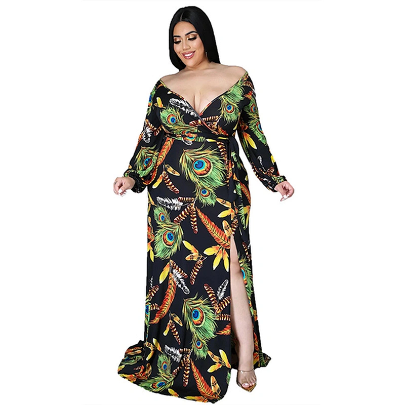 women's fashion casual printed dress