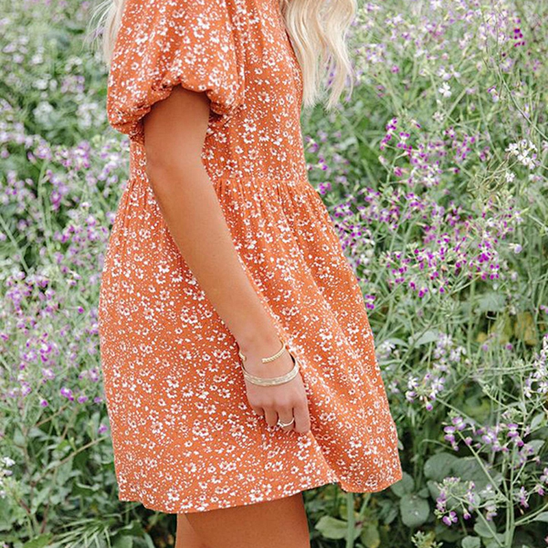 women's fashion casual printed dress