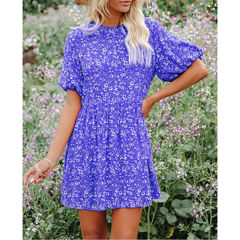 women's fashion casual printed dress