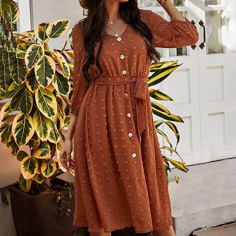 women's fashion casual printed dress