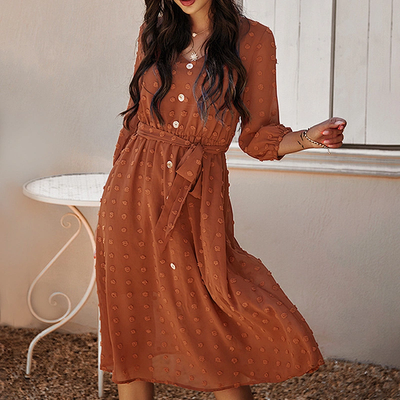 women's fashion casual printed dress