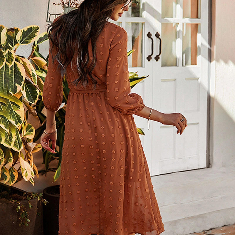 women's fashion casual printed dress