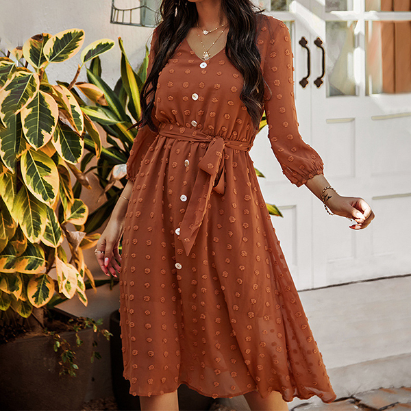 women's fashion casual printed dress