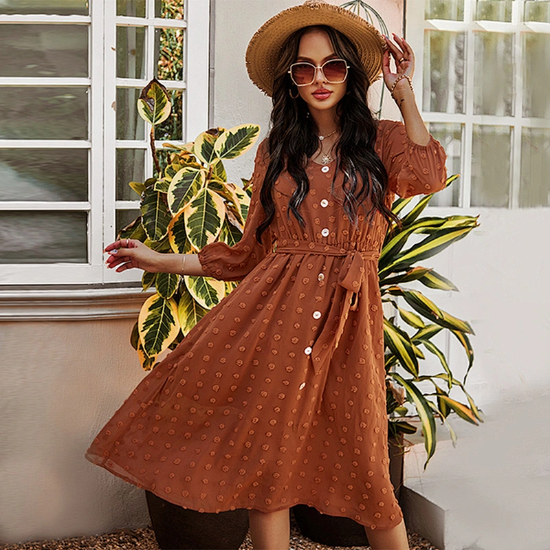 women's fashion casual printed dress