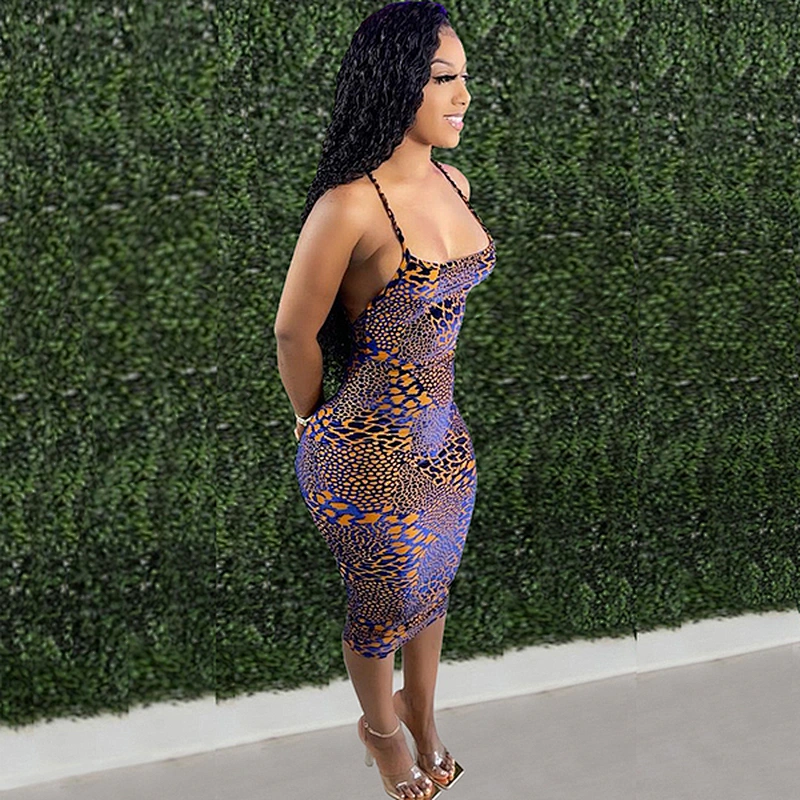 women's fashion casual printed dress