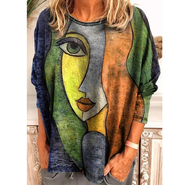 Fashion Casual Simple Printed Women's T-Shirt