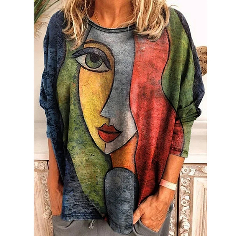 Fashion Casual Simple Printed Women's T-Shirt