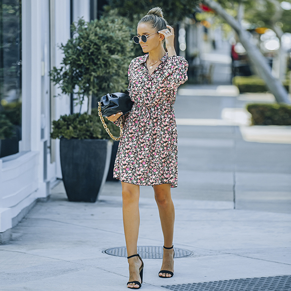 women's fashion casual printed dress