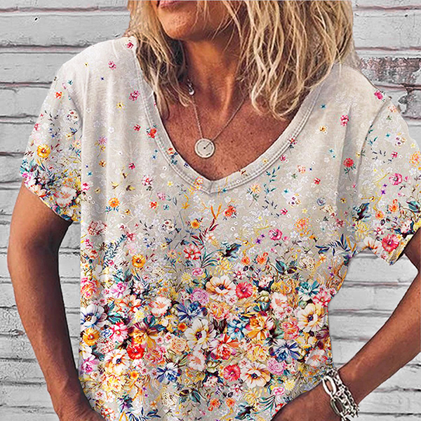 Fashion Casual Simple Printed Women's T-Shirt