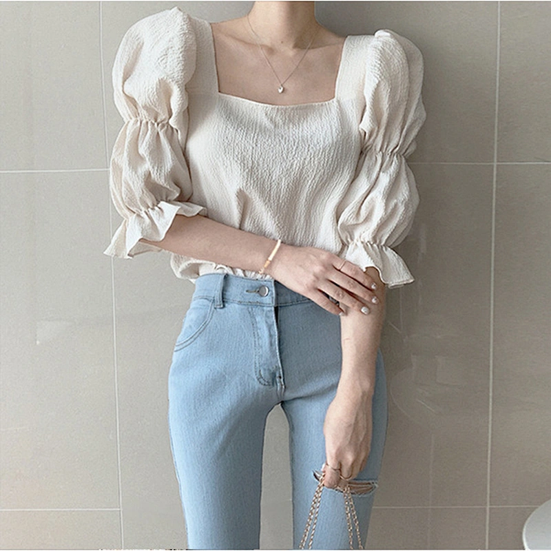 women's fashion loose casual top Blouses