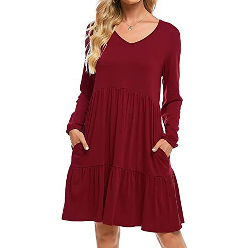 women's fashion casual printed dress