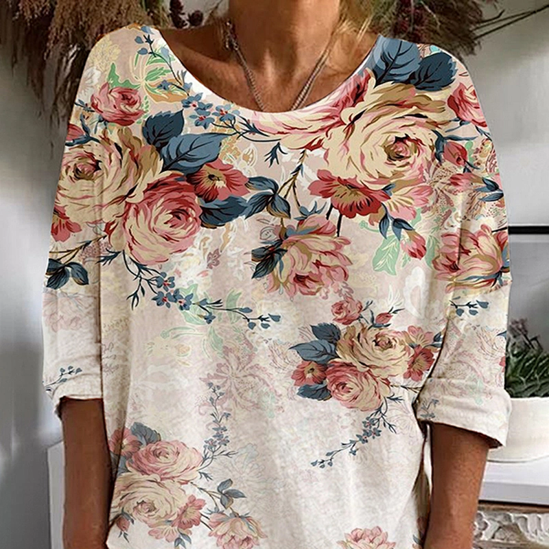 Fashion Casual Simple Printed Women's T-Shirt