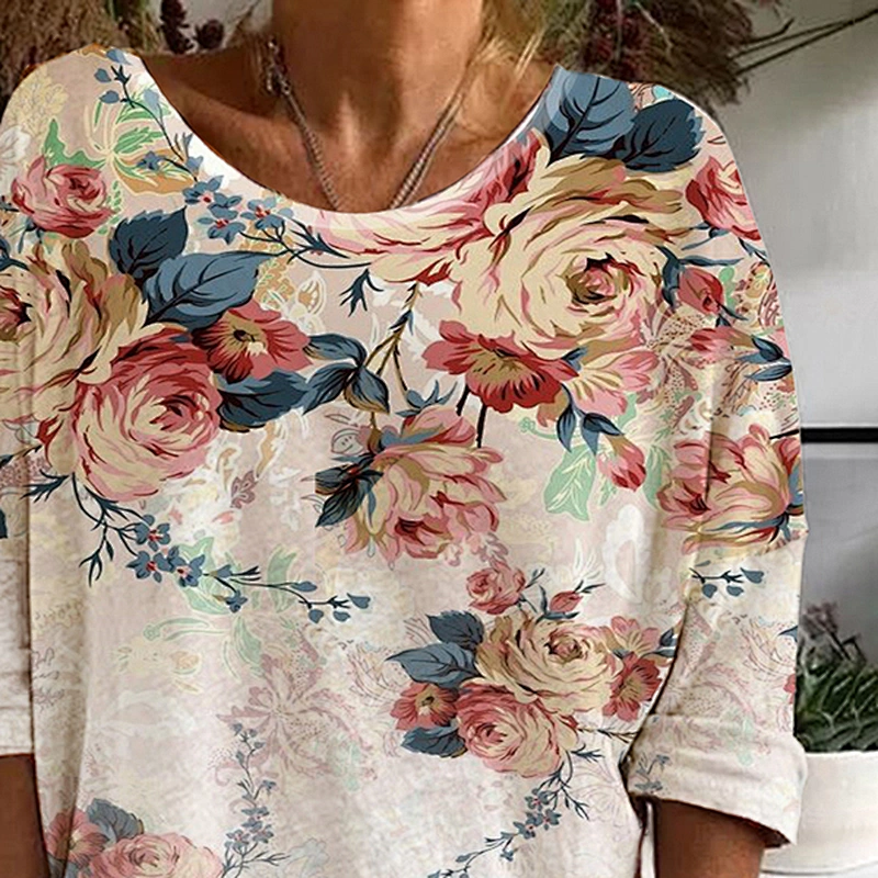 Fashion Casual Simple Printed Women's T-Shirt