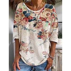 Fashion Casual Simple Printed Women's T-Shirt