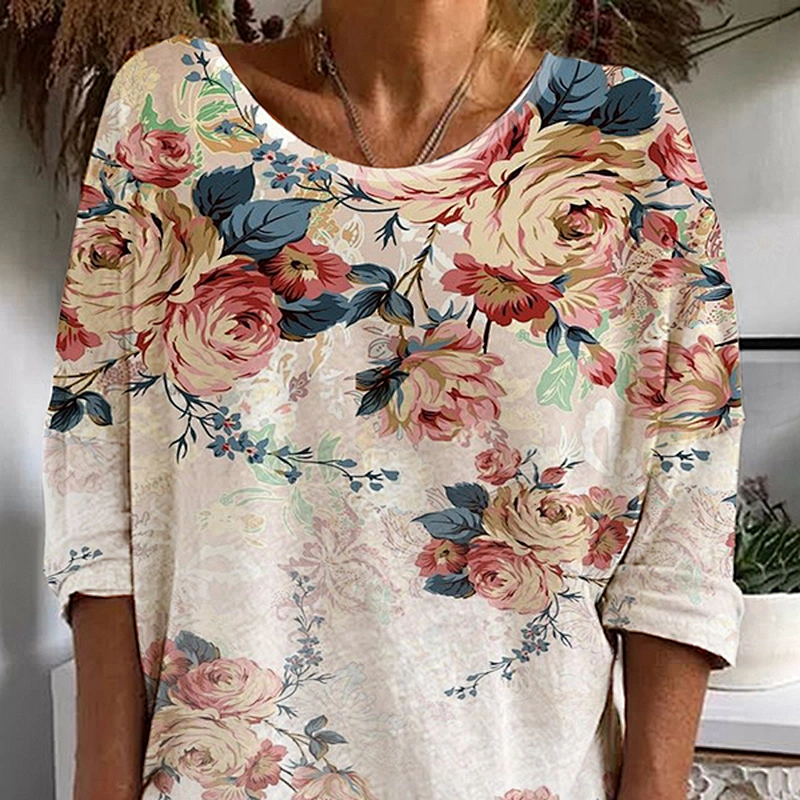 Fashion Casual Simple Printed Women's T-Shirt