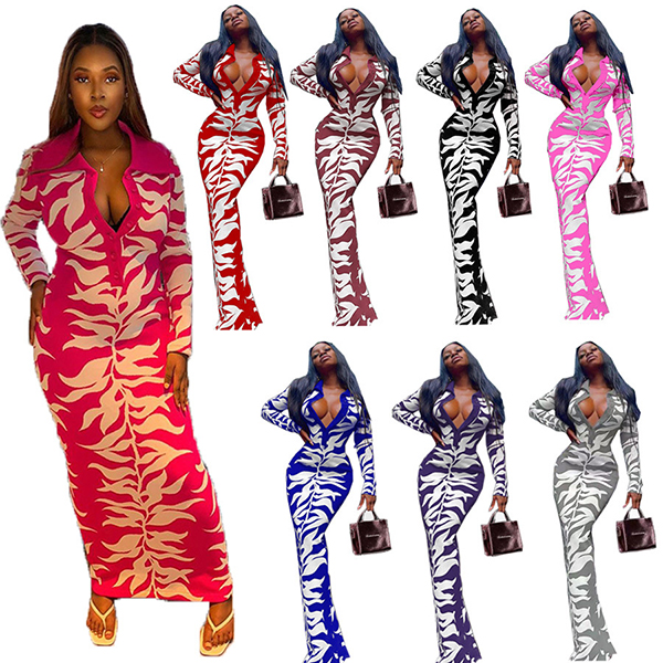 women's fashion casual printed dress