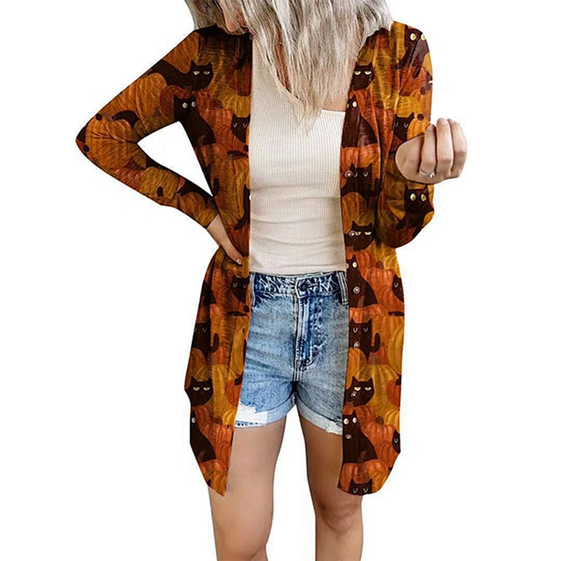 women's casual pullover printed pattern sweatshirt