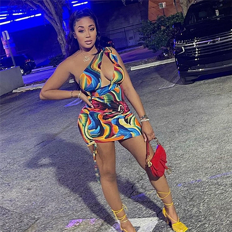 women's fashion casual printed dress