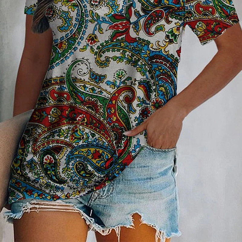 Fashion Casual Simple Printed Women's T-Shirt