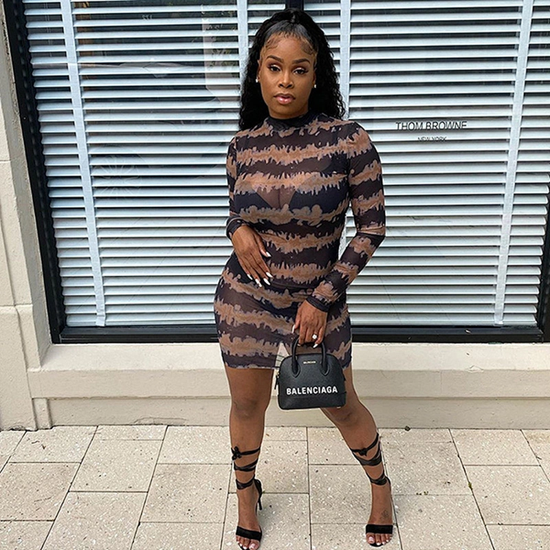 women's fashion casual printed dress