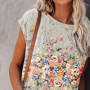 Fashion Casual Simple Printed Women's T-Shirt
