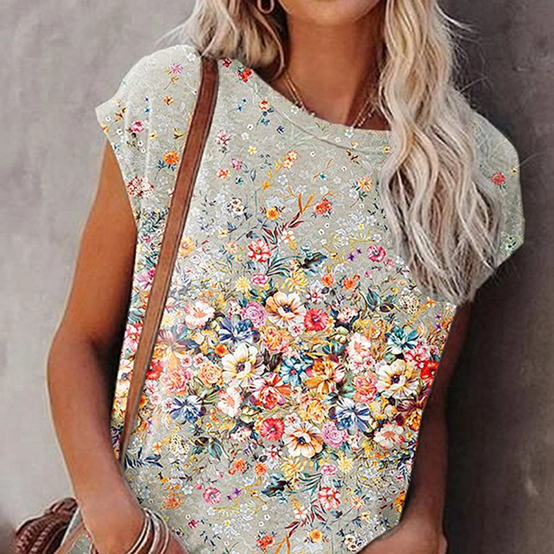 Fashion Casual Simple Printed Women's T-Shirt