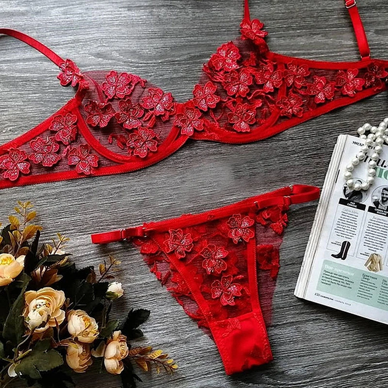 women's casual lace embroidery sexy lingerie